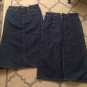 Jeans skirts